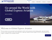 Tablet Screenshot of globalexpressaviation.com